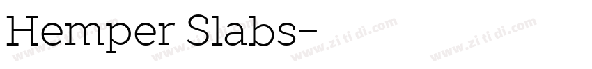 Hemper Slabs字体转换